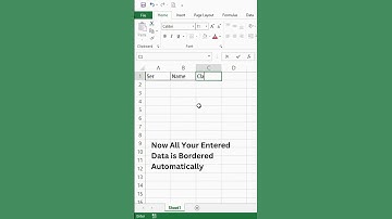 Automate Cell Borders with Conditional Formatting #shorts #excel #exceltutorialforbeginners