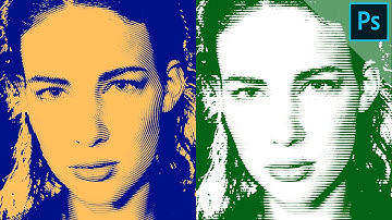 Duotone halftone pattern effect (circle or line) | PHOTOSHOP TUTORIAL