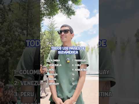 ¿Te sabes los 12 países de Sudamérica? 🌎👀