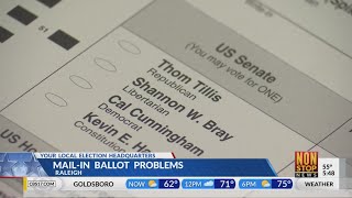Mail-in ballot problems