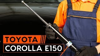 Hoe een schokbreker achteraan vervangen op een TOYOTA СOROLLA E150 Sedan [HANDLEIDING AUTODOC]