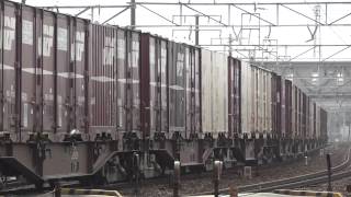 JR貨物 EF65-1040 貨物列車(5087レ JR貨物更新色 白プレ PS17) 清洲駅