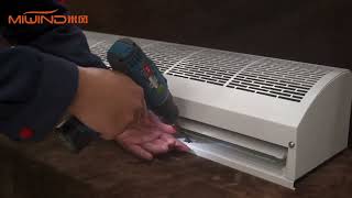 Air curtain installation