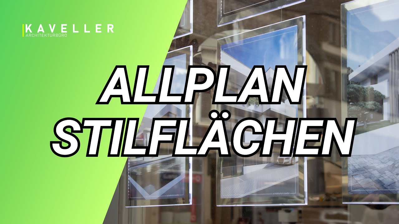Allplan Tutorial - Stilflächen - YouTube
