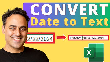How to Convert a Date to Text in Microsoft Excel