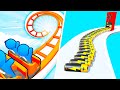 Runner Coaster 3D VS Battery Run - Max Level’s Gameplay Walkthrough (Android,iOS) NEW UPDATE Ep 1