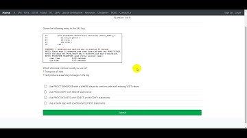 Proc transpose - OMITTED observations : Sample question for Clinical Trials Programming Exam