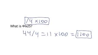 Multiplying by 25 Trick: Elementary Number Sense TMSCA