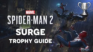 Spiderman 2 - Use 25 Symbiote Powers - Surge Hidden Trophy Guide (PS5)