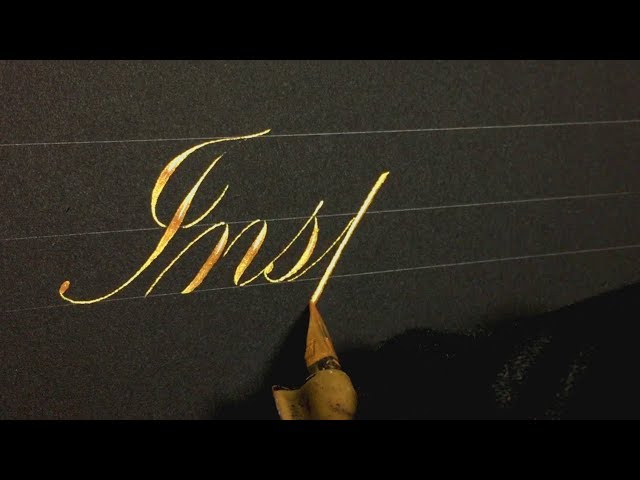Oddly Satisfying Video (Best Engrossers Script Calligraphy)