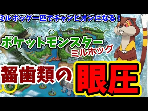 【ポケモンBW2実況】ミルホッグ一匹で殿堂入りする！ポケットモンスターミルホッグ　齧歯類の眼圧♯1【アヤト_デビル】