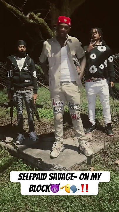 Selfpaid Savage in his hood after exposing Ed Dolo’s QC chain#drill #rap #music #hiphop #rapper