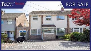 Walk-through property video tour of 25 Jestyn Close - Dinas Powys