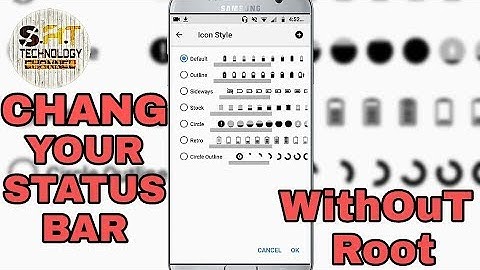 How to Change Android Status Bar with any version (No ROOT ) Easy to Use