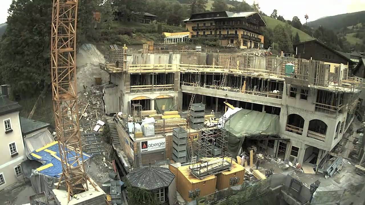 Time lapse construction Hotel Saalbacher Hof