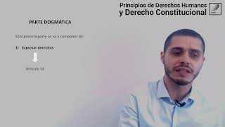 PDHyDC - Constitución Nacional Argentina, Preambulo, parte dogmatica, parte orgánica