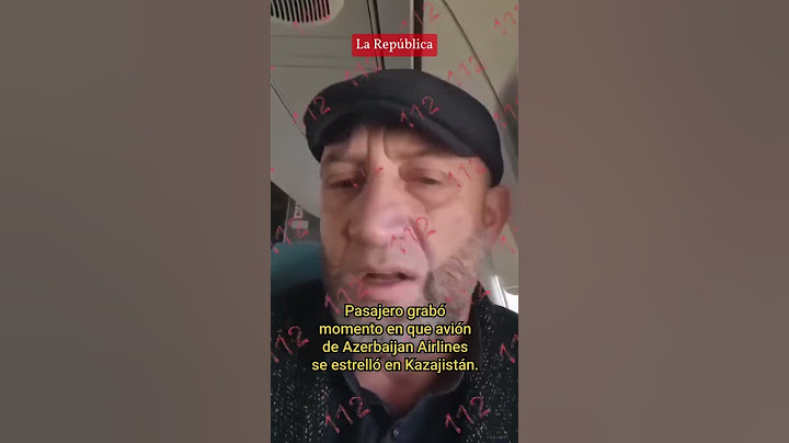 Pasajero GRABÓ MOMENTO en que AVIÓN de AZERBAIJAN AIRLINES se ESTRELLÓ en Kazajistán #LR #shorts