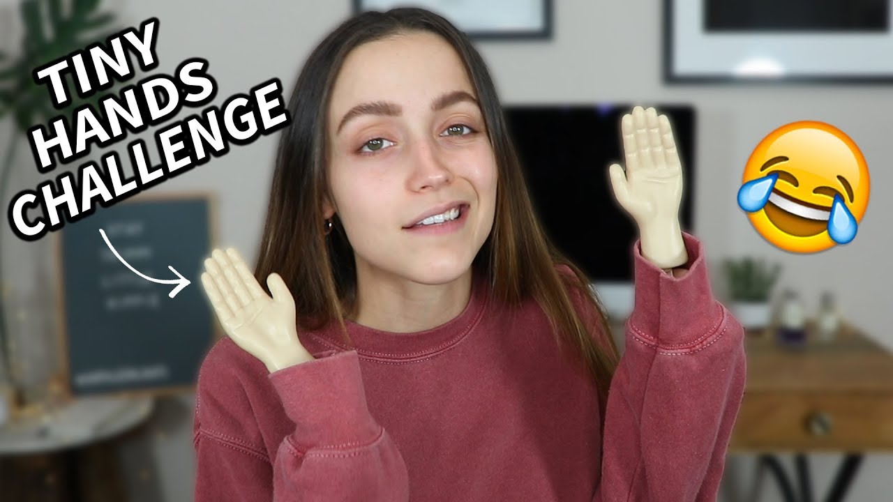 DOING MY MAKEUP WITH TINY HANDS. omg 