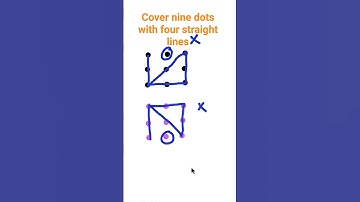 Cover 9 dots with 4 straight lines #opticalillusion #mathtrick #youtube#shortvideo#shortclip#