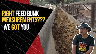 CATTLE FARMING: SUGGESTED FEED BUNK MEASUREMENTS (ENGLISH SUBS)