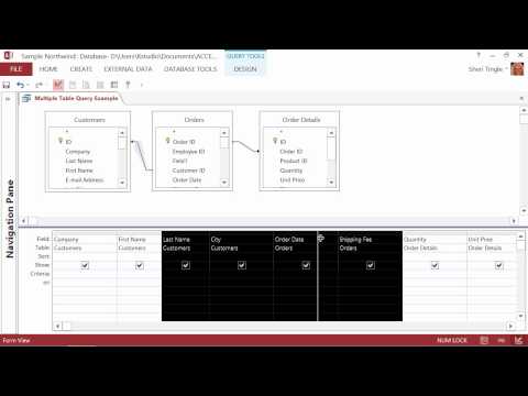 Microsoft Office Access 2013 Tutorial: Querying With Two or More Tables | K Alliance