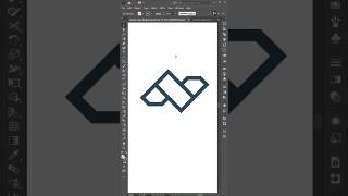N Letter Diamond Logo Design in Adobe Illustrator #shorts #illustrator #logo #tutorial