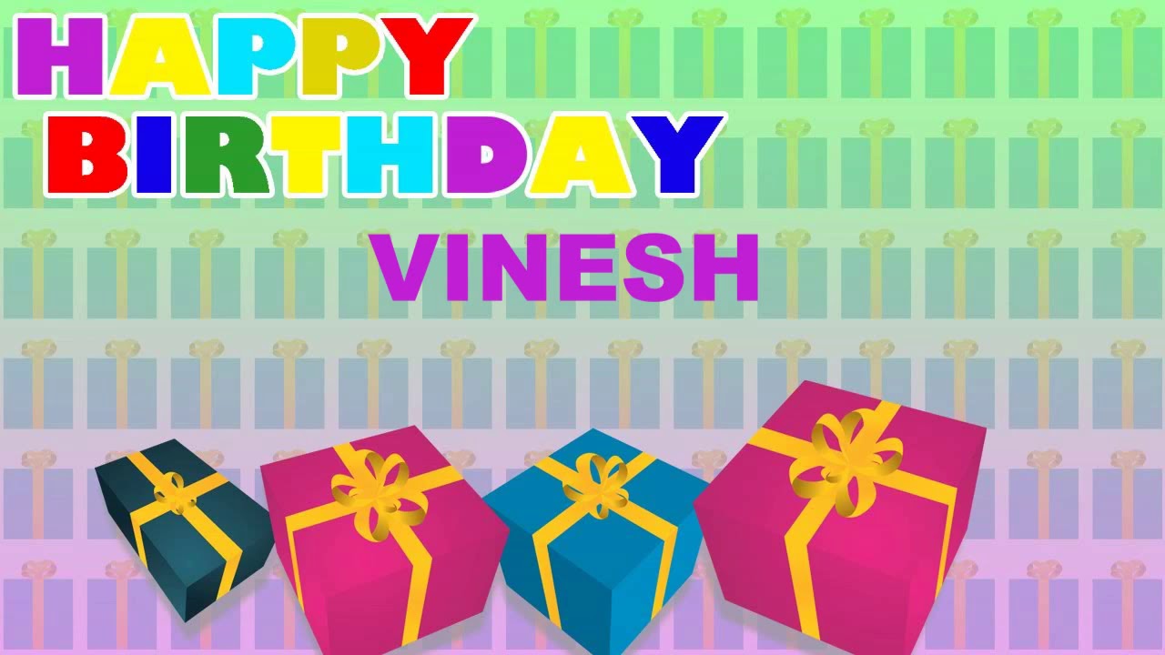 Vinesh   Card    Happy Birthday