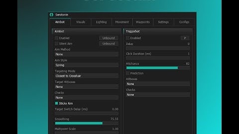 Serotonin External showcase (cheap, undetected, feature rich)