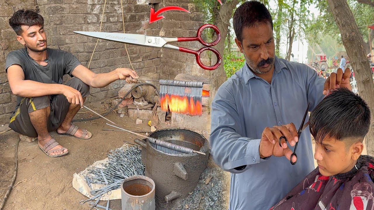 Incredible process Of Making Haircutting Scissors|Mass Production Factory Process|