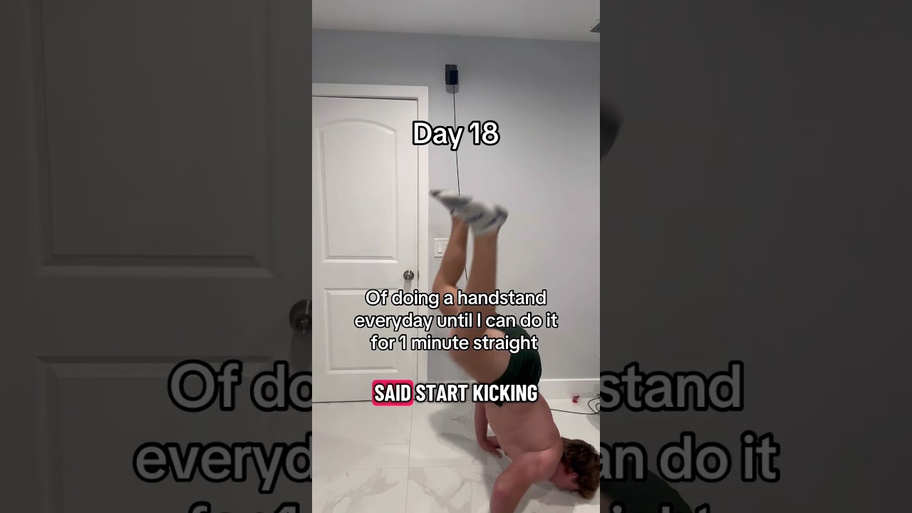 Day 18 not strong enough rn to do frog pose into handstand just yet. 