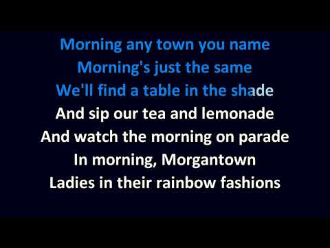 Joni Mitchell - Morning Morgantown KARAOKE