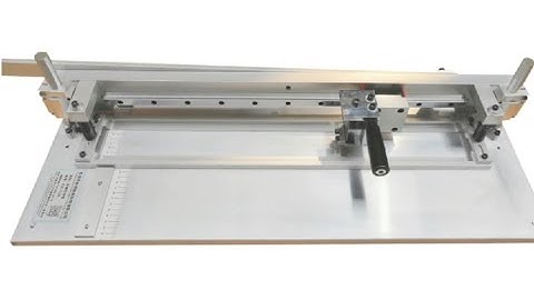 Sample grooving machine for cardboard, thin paper, MDF board