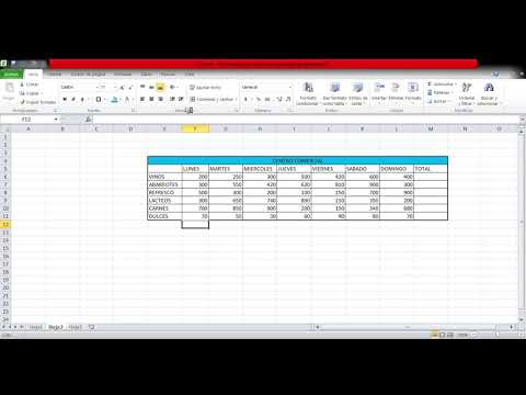 Hoja de calculo - YouTube