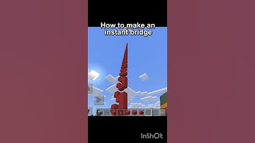 😱😱HOW TO MAKE INSTANT BRIDGE😍 IN MINECRAFT❤❤#shorts #minecraft