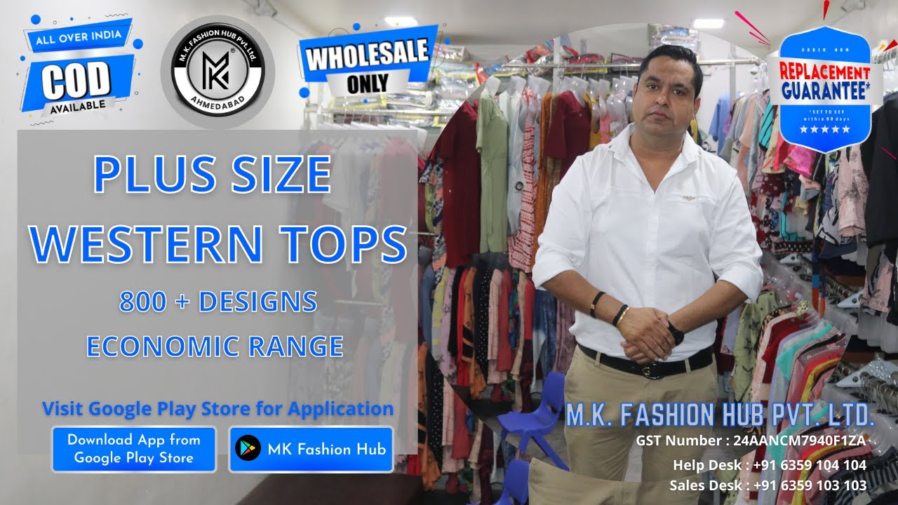 Plus Size Womens' Top Wholesale Market Rate M.K. Fashion Hub Low