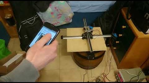 Arduino 2 axis robot with stepper motors via bluetooth
