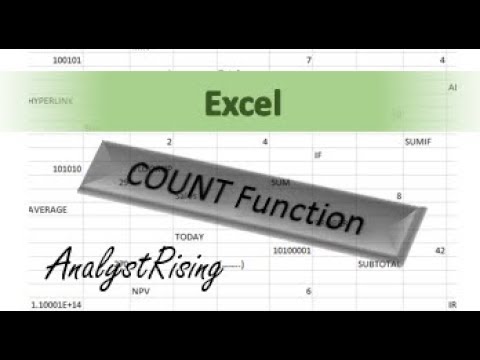 Excel: COUNT Function