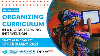 17 February 2021: Curriculum Alignment Webinar Co-Hosted by Learning Equality, EdTech Hub, and UNHCR