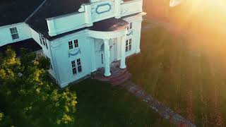 Old church in Montrose Pa at sunrise