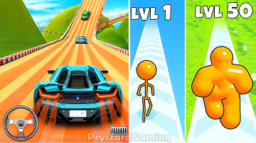 Car Driving Master Racing 3D Race Master VS Tall Man Run - All Levels Gameplay Walkthrough Update