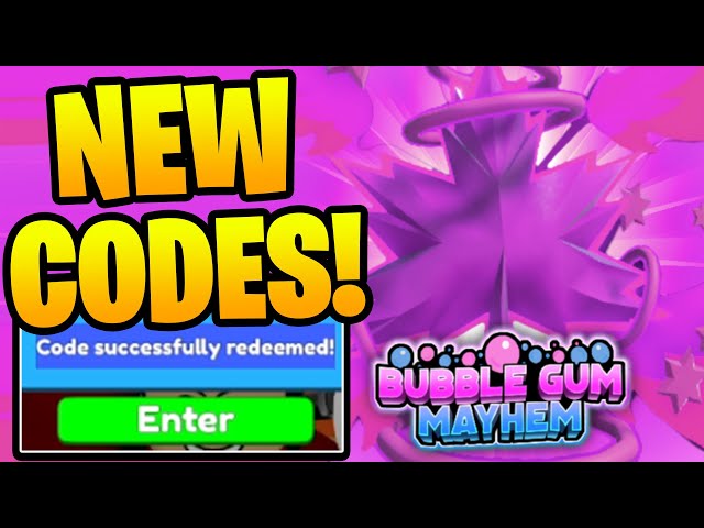 Bubble Gum Mayhem Codes (December 2023) - Pro Game Guides