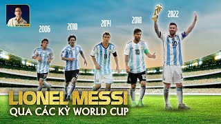 PHONG ĐỘ CỦA LIONEL MESSI TẠI 5 KỲ FIFA WORLD CUP