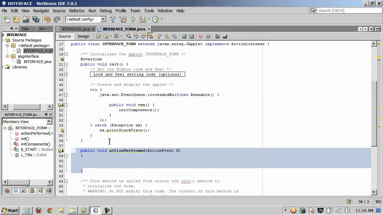 java interface