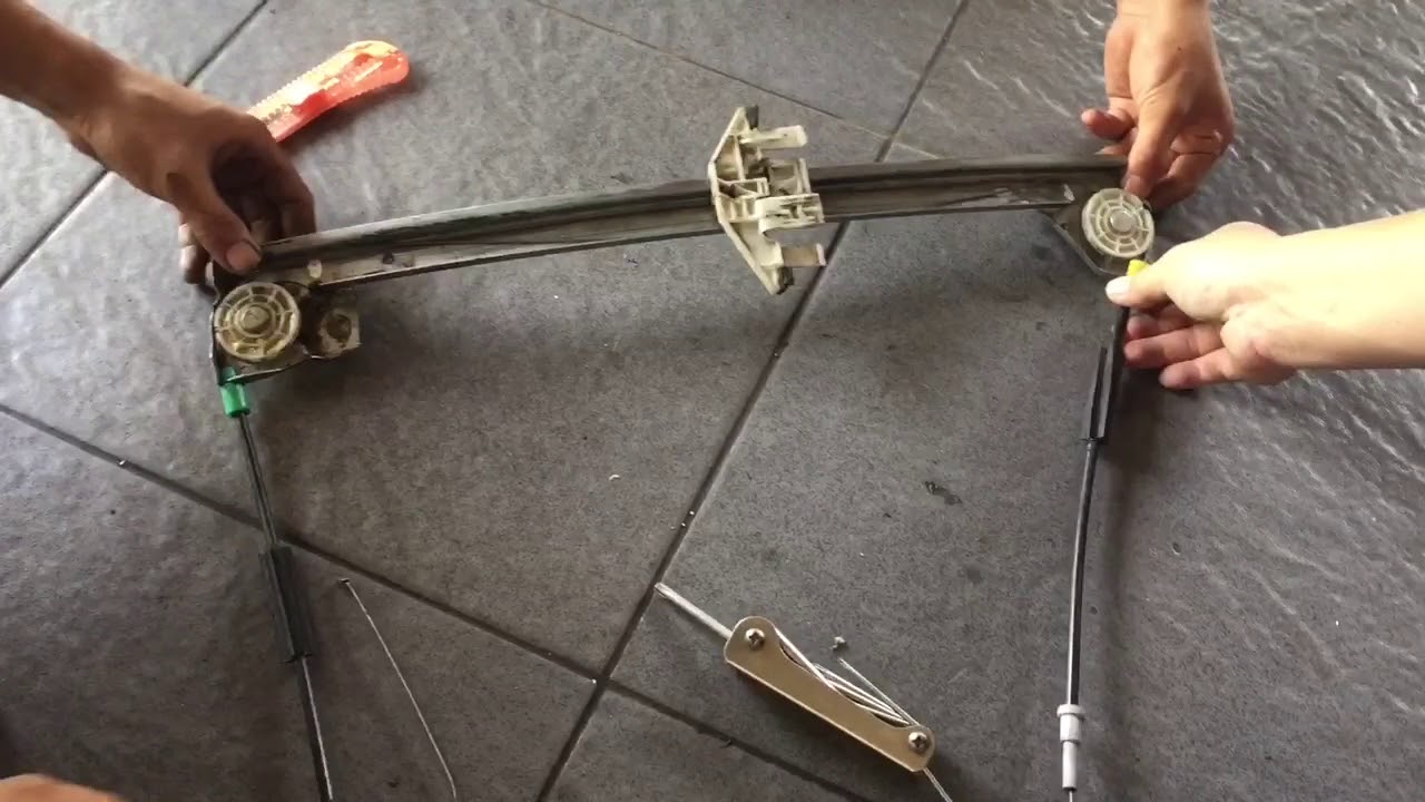 Cara Ganti Sling Power Window Peugeot 406 Plastik Rel Patah Youtube