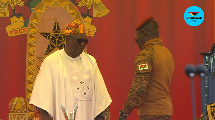 Captain Ibrahim Traoré receives loud cheers at John Mahama's presidential inauguration