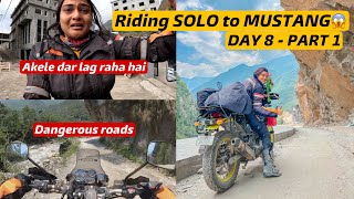 Riding SOLO to MUSTANG - I am scared 🤯|| RiderGirl Vishakha