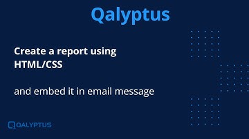 HTML report - Qalyptus