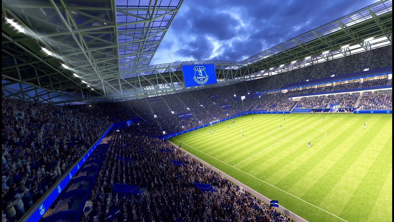 See Everton S Proposed New Bramley Moore Dock Stadium From Every Angle Youtube