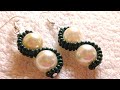 DIY | 🎀Curvy Pearl Earrings🎀 | How to (0035)