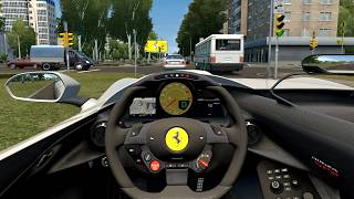 2022 Ferrari Monza SP2 - City Car Driving [Steering Wheel Game Play] screenshot 3